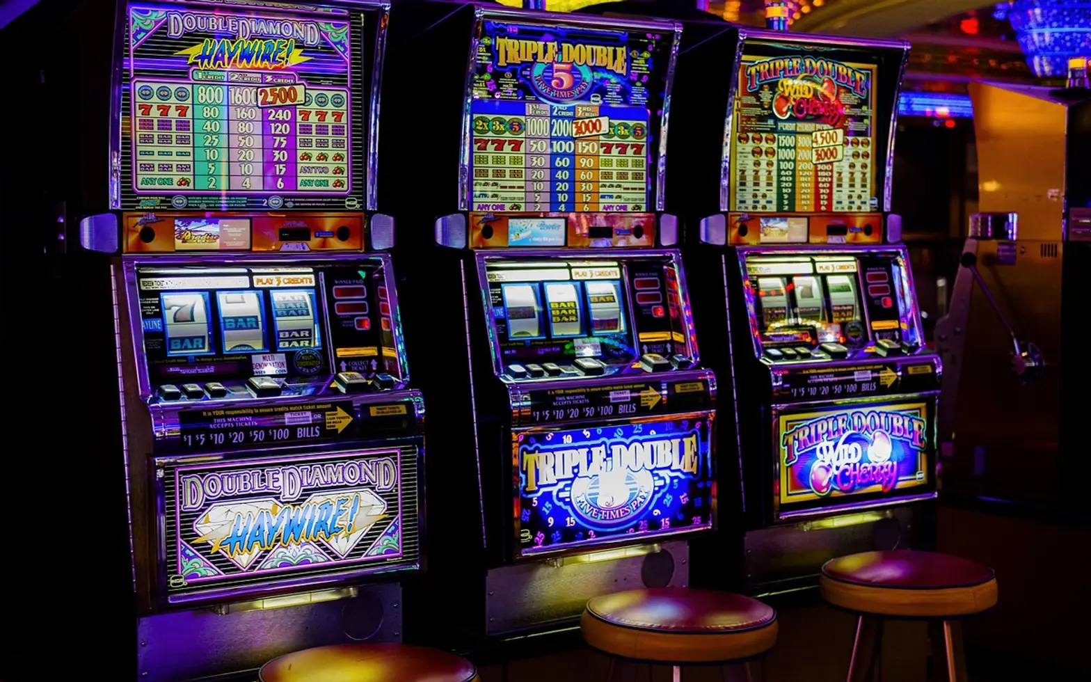 Casino, game room and slot machines