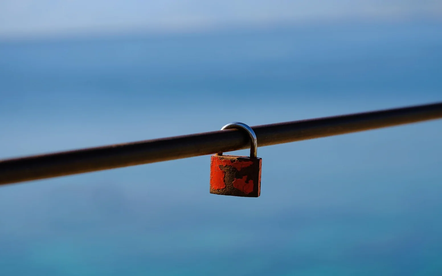 Lock, padlock and key
